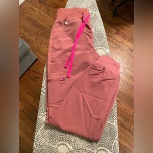 Figs Zamora 2.0 high waisted scrub pants XS Mineral Mauve